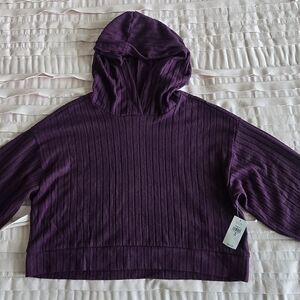 Purple Hooded Sweater